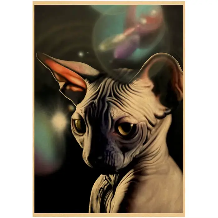 Sphinx – affiche de chat rétro