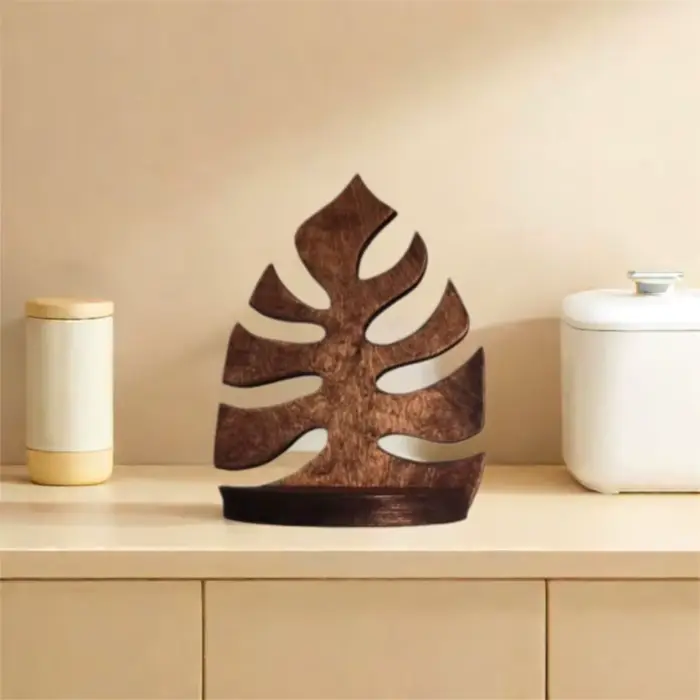 Décoration murale en bois, cadre créatif et moderne, plante murale suspendue, support de rangement rétro, clé