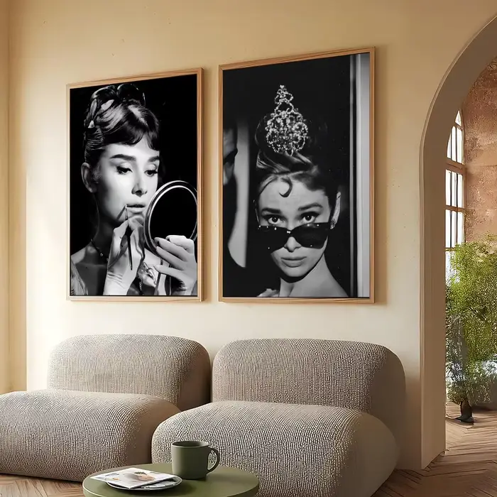 Affiche murale de la superstar Audrey Hepburn