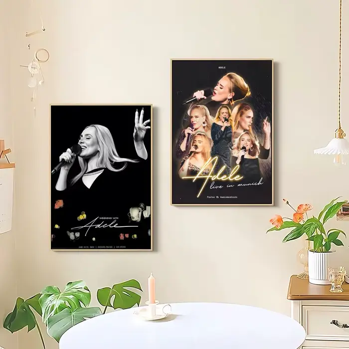 Affiche de film classique de la chanteuse Adele