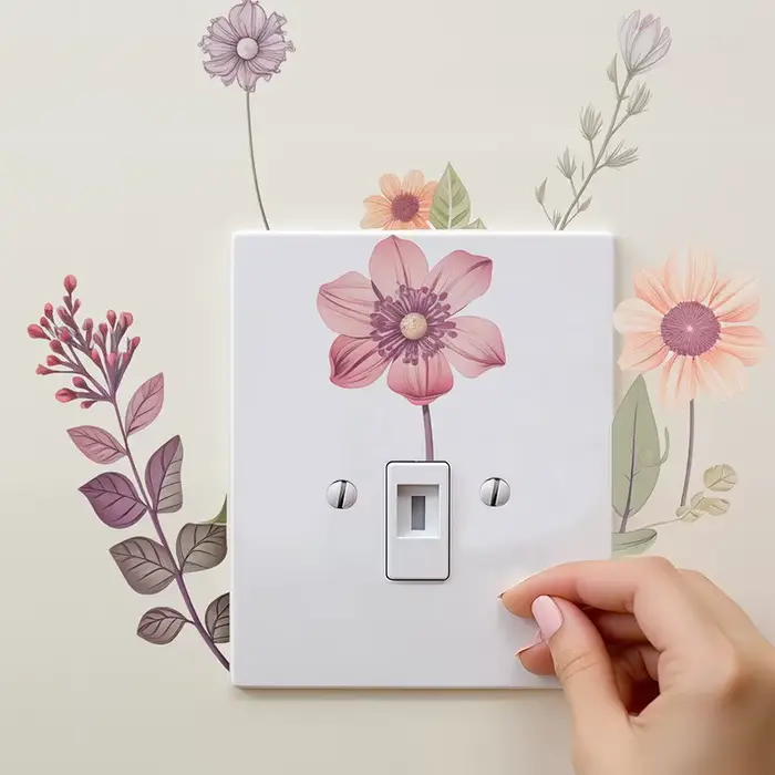 Autocollant mural en PVC amovible et imperméable