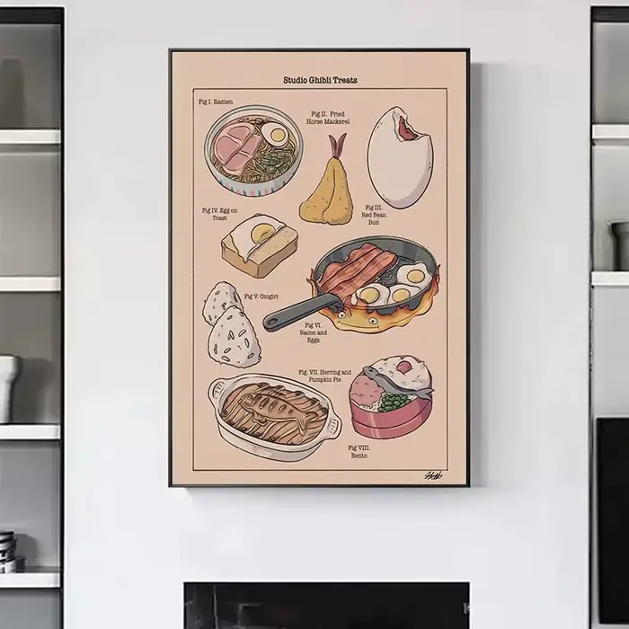 Affiche sur toile de nourriture japonaise
