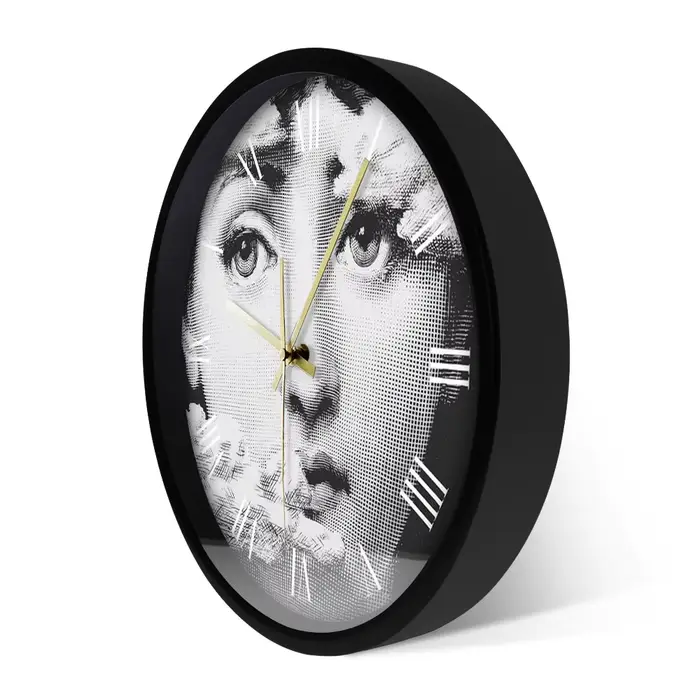 Peintre italien artiste décoratif imprimé horloge murale jeune femme Portrait