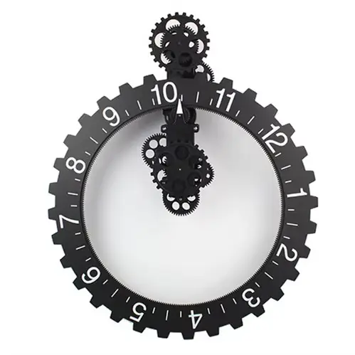 Maison créative classique de l'horloge à cloche continentale, horloge murale unique et incroyable po