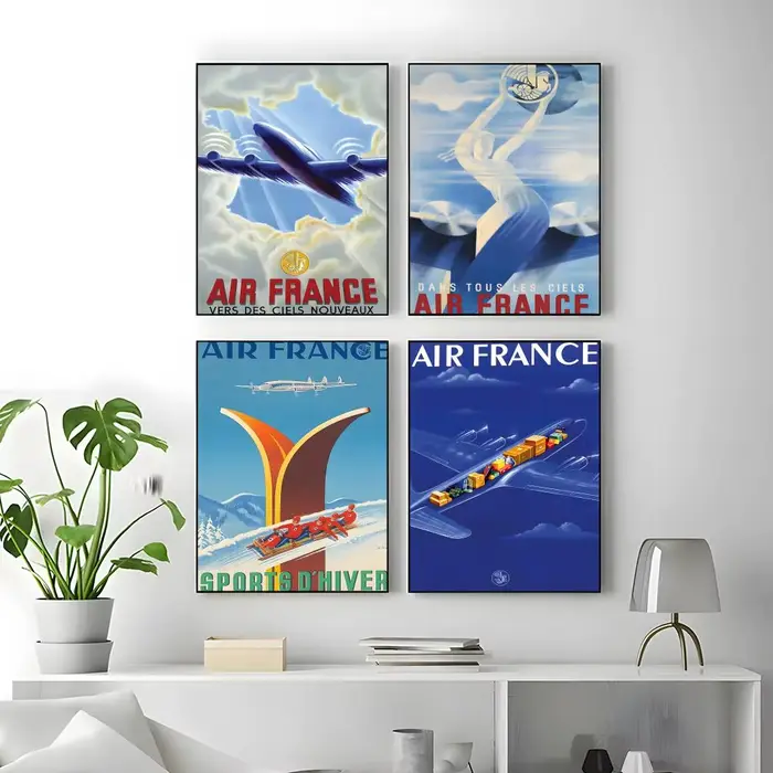 Affiche de voyage vintage Air France