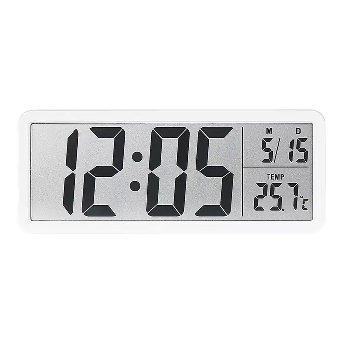 Horloge murale numérique électronique LCD, réveil de bureau moderne, décoration de chambre à coucher