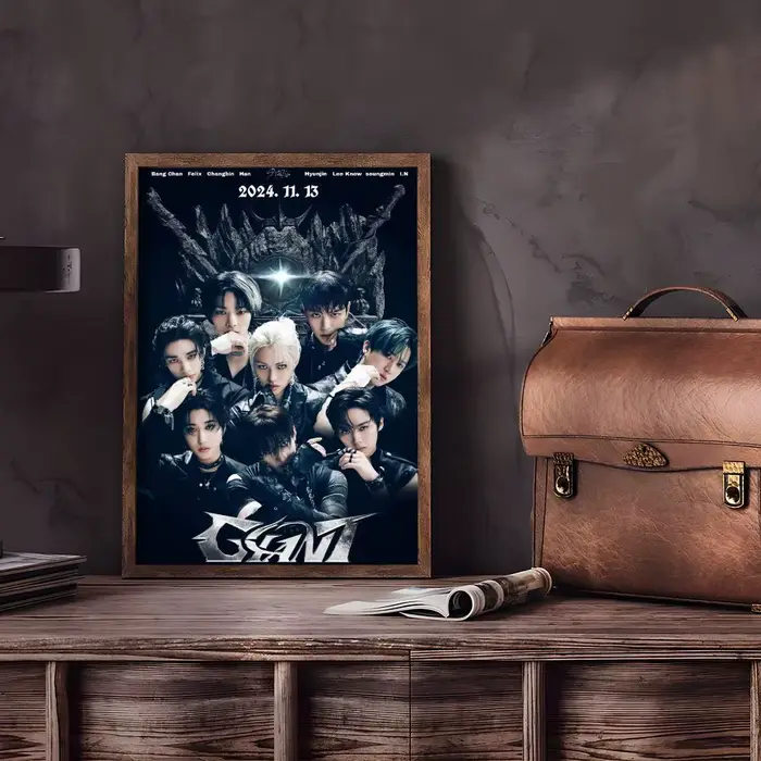 Affiche de dessin animé s-stray k-kids Kpop