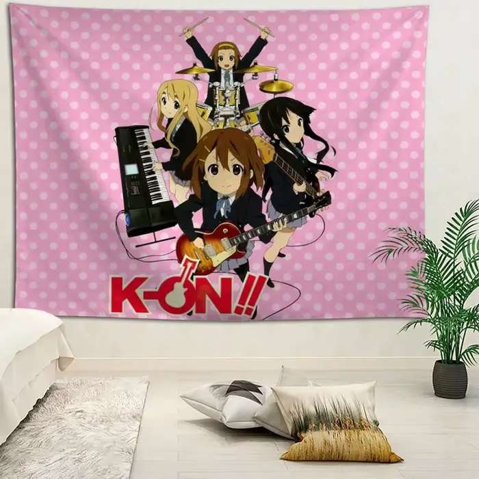 K-ON! Tapisserie murale suspendue style bohème