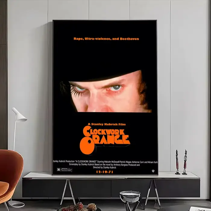 Affiche du film A Clockwork Orange, affiches haute définition, art mural pour le salon et la décorat