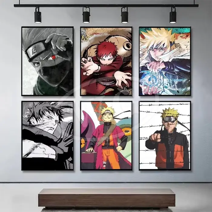 NarAAPoster Anime Toile Peinture pour Décoration de Maison Moderne