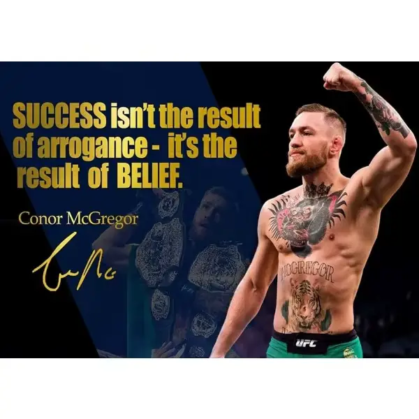 Conor McGregor – affiche de Boxer professionnelle, citation de motivation, peinture sur toile, Art M