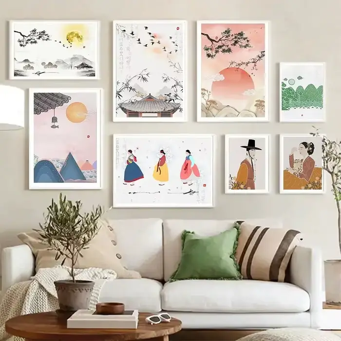 Affiches d'Art Coréen en Toile