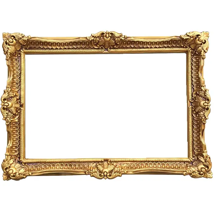 Cadre de peinture à l'huile rétro européen, cadre photo, cadre de miroir de salle de bain