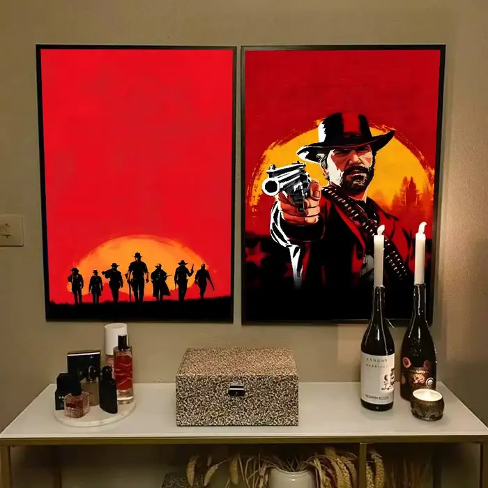 Affiche imprimée du jeu Red Dead Redemption 2