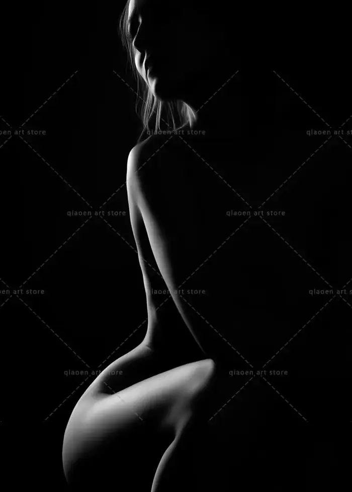 Affiches et imprimés de mode en noir et blanc, belle femme Sexy, peinture sur toile, tableau d'art m