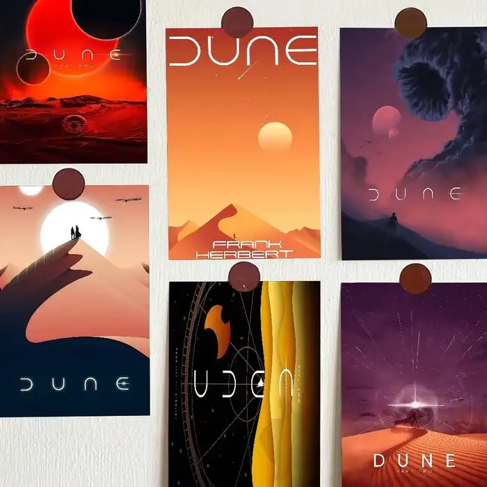 Dune film classique bonne qualité impressions et affiches papier blanc autocollant bricolage salle Bar café esthétique Art peinture murale
