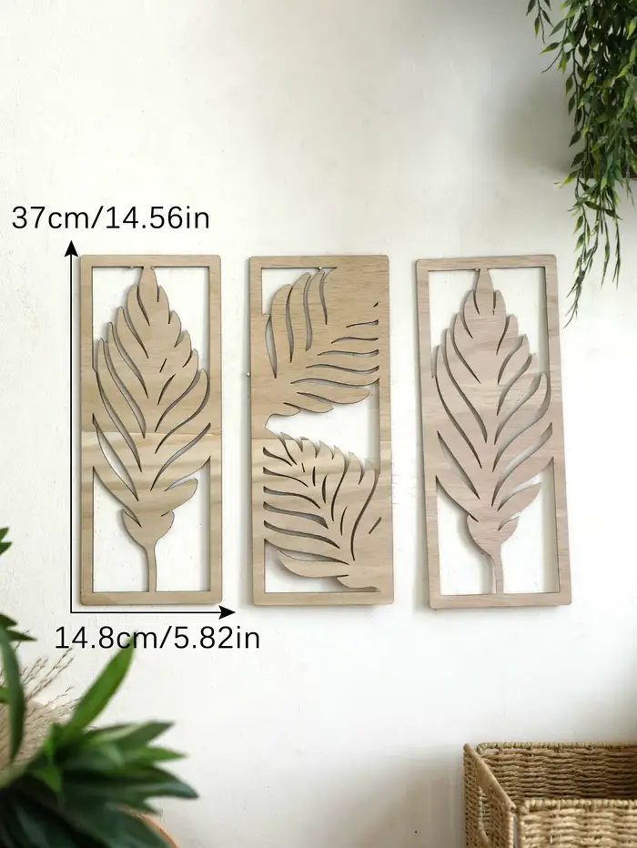 Décor mural d'art en bois bohème