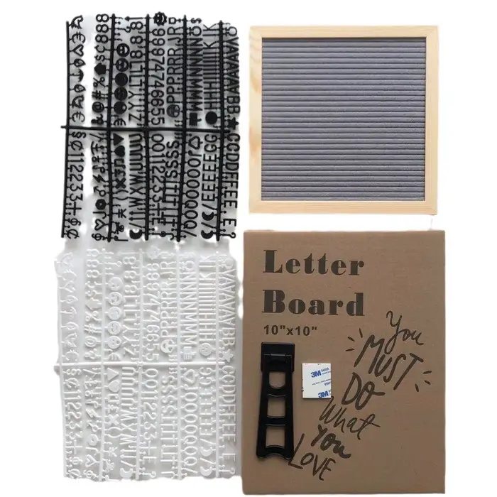 Tableau de lettres en bois et feutre DIY