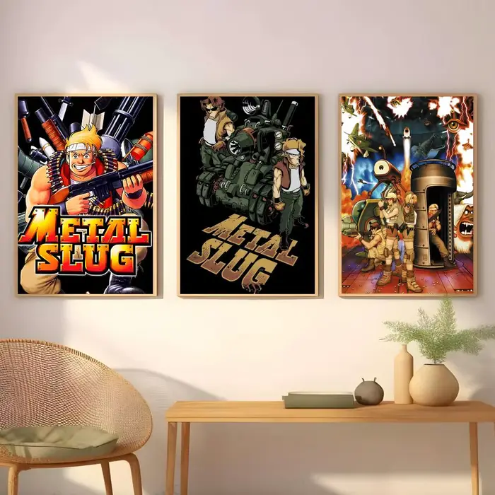 Affiche rétro M-Metal SlugS personnalisée, affiche en PP épaissie, autocollant mural pour la décoration de la maison