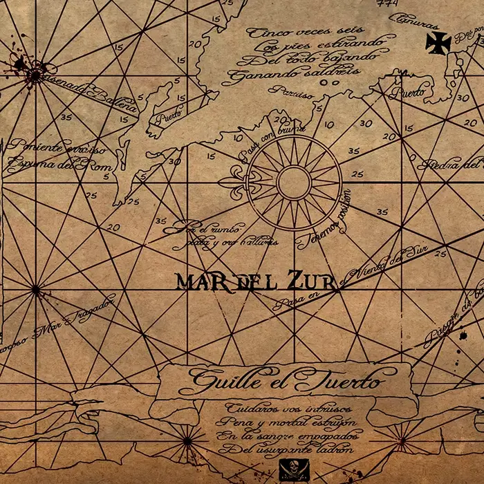 Affiche de carte au trésor des Goonies