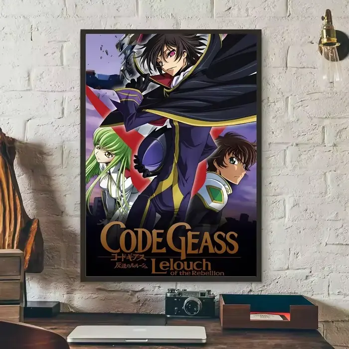 Affiche esthétique Code Geass Lelouch of the Rebellion, peinture sur toile, impression d'art mural p