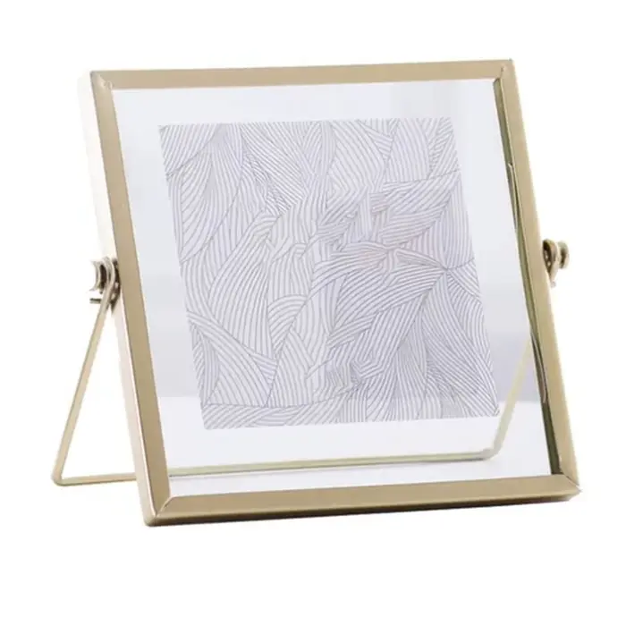 Cadre photo en verre transparent