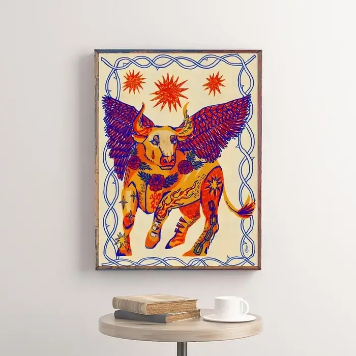 Affiche d'illustration classique abstraite