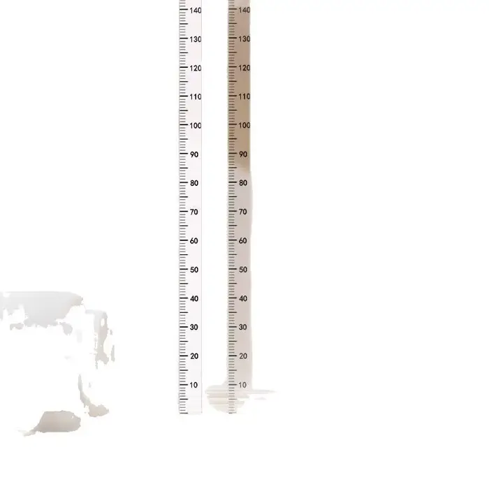 2m Wall Height Measurement Card - Easy-to-Read Durable PC Material Writeable & Removable Ideal for Room Decor