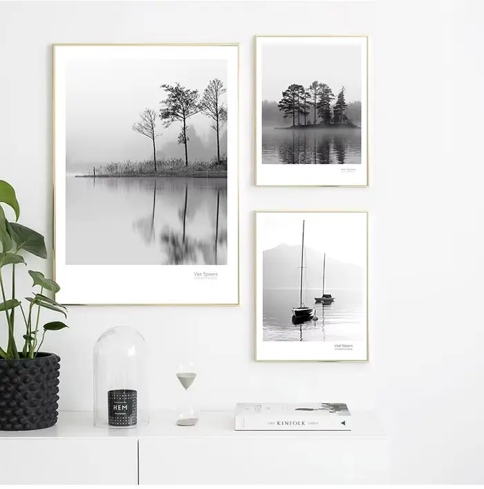 Toile de paysage scandinave