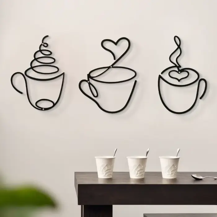 Tentures murales créatives pour café