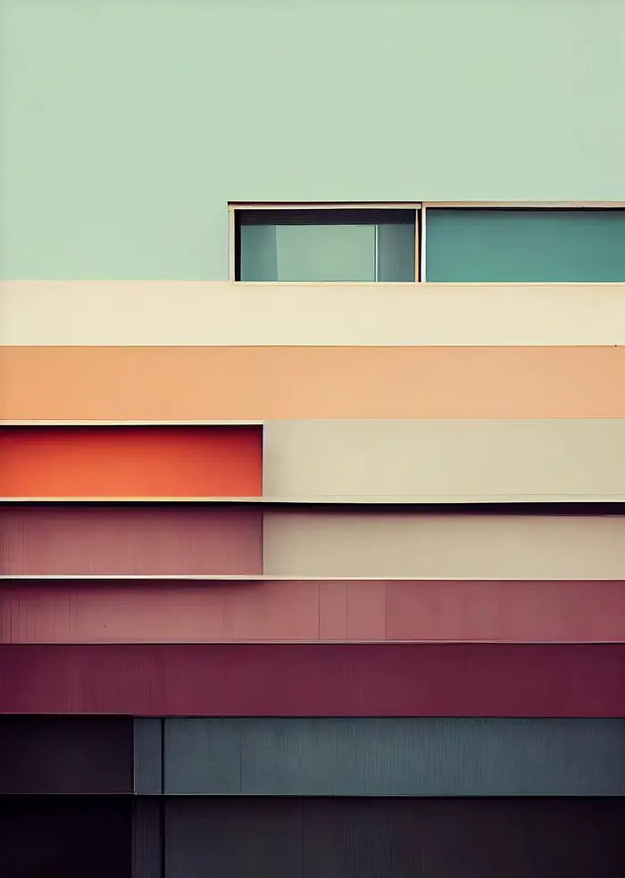 Modn – affiche Architecturale de maison urbaine minimaliste, impression de peinture sur toile décora