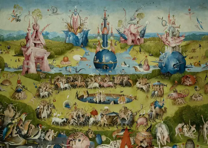 Bosch hiéonymus le jardin de la délice terrestre affiche classique célèbre impressions mur Art toile