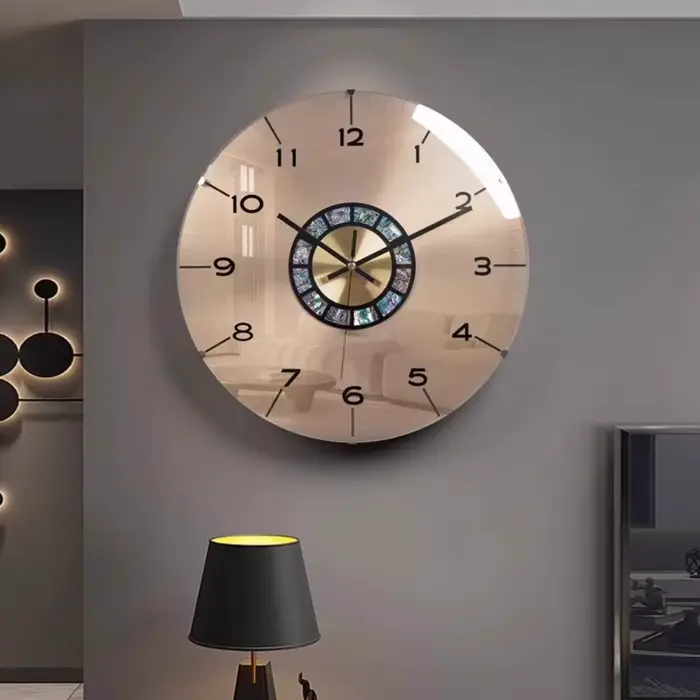 Design horloges murales de luxe aiguille moderne intérieur minimaliste horloge silencieux élégant Reloj numérique Pared meubles décoration