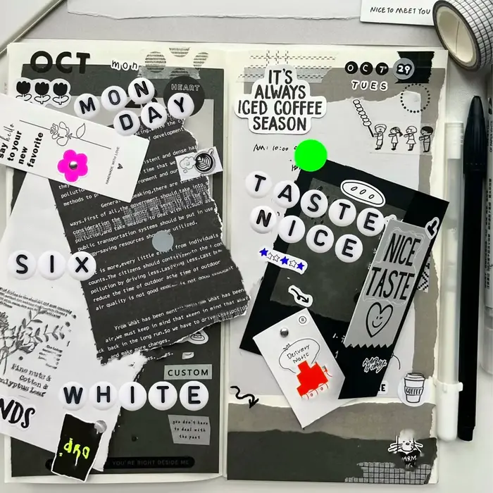 126 autocollants de lettres de l'alphabet