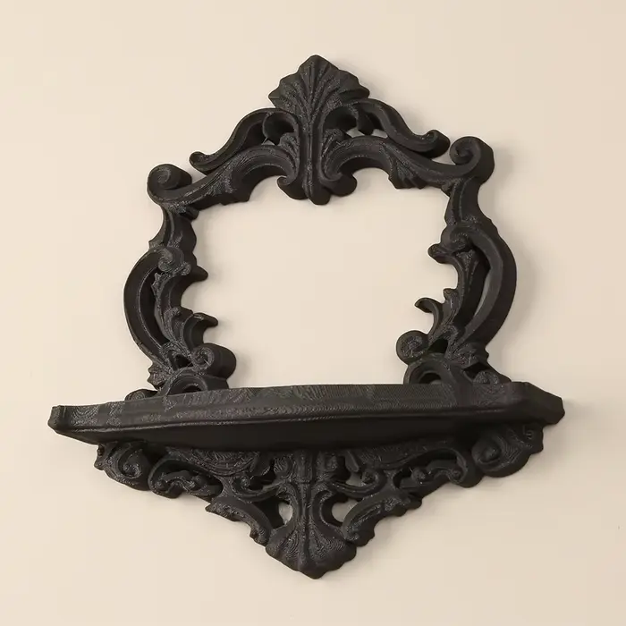 Étagère murale sculptée de style baroque rétro transfrontalier pour rangement et décoration