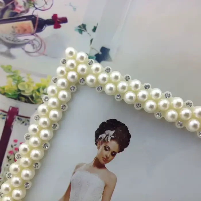 Cadre photo imitation perles style bohémien