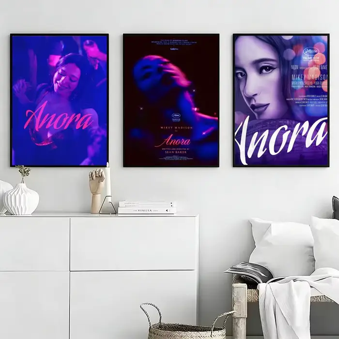 Affiche du film Anora, autocollants haute définition