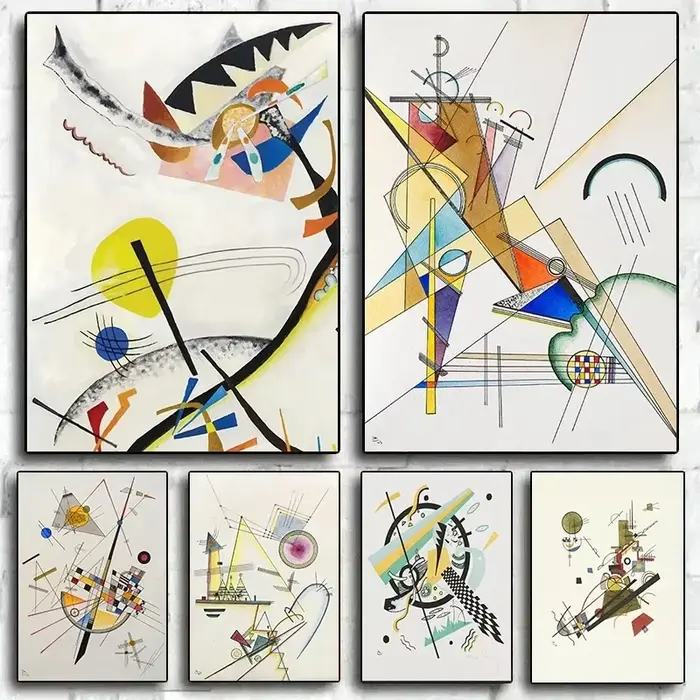 Affiches d'art mural géométrique de Wassily Kandinsky