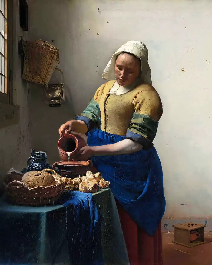 La demoiselle d'honneur de Johannes Vermeer, impression sur toile Giclée, décoration murale pour la 