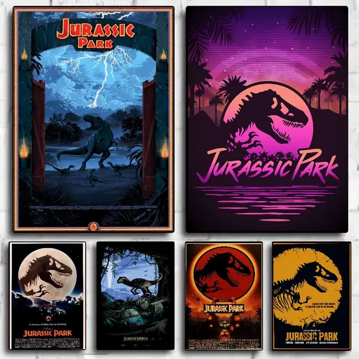Film classique j-jurassic p-park dinosaure affiche