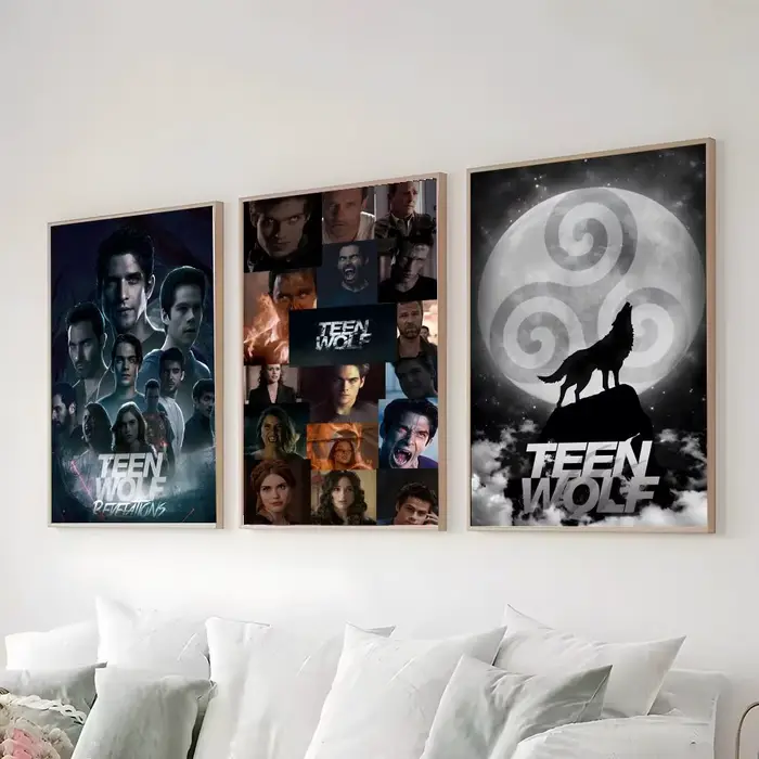 Affiche T-Teen Wolf, autocollants haute définition