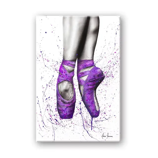 Affiches et impressions abstraites de peinture sur toile de ballet de fleuron de séparés euse de fil