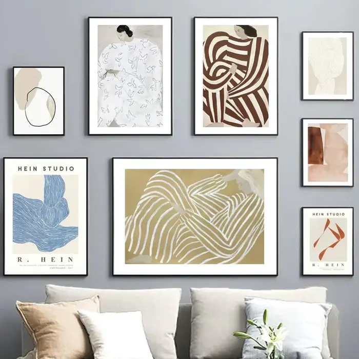 Art mural vintage scandinave