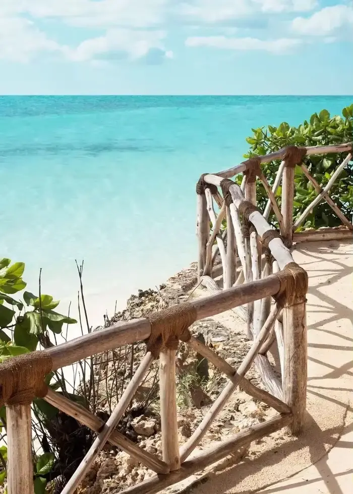 Affiches murales d'art tropical : Plage, mer, surf, palmiers – Peinture sur toile minimaliste pour s
