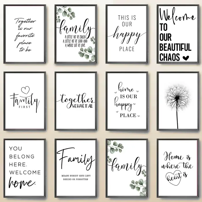 Happy Family Citation Wall Art
