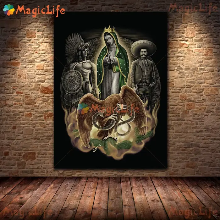 Madonn affiche le jour de la vierge de Guadalupe au mexique mur Art toile peinture photo pour salon décoration
