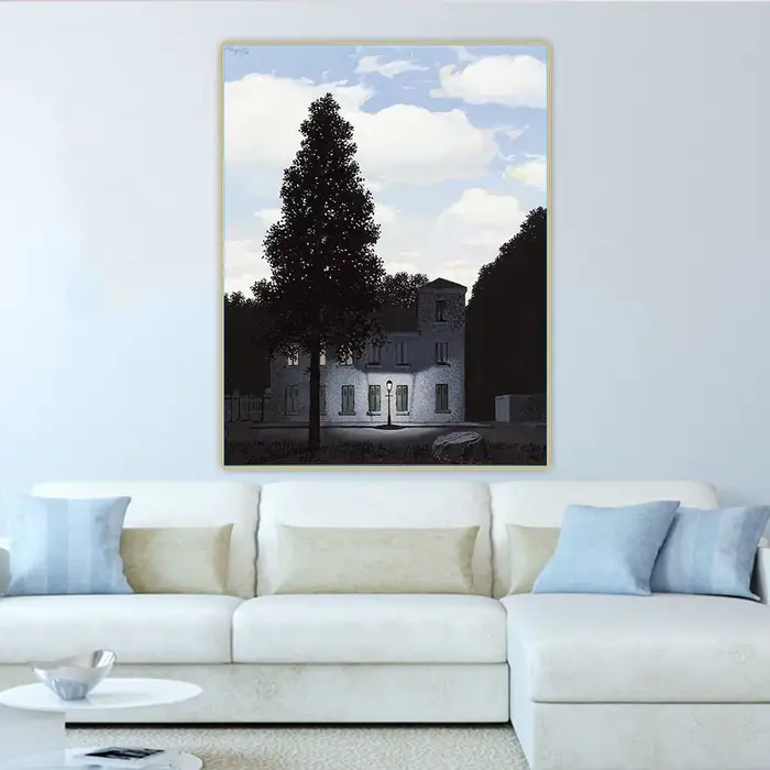 Renou Magritte "Empire des lumières, 1947", surréalisme, toile, peinture à l'huile, esthétique, déco