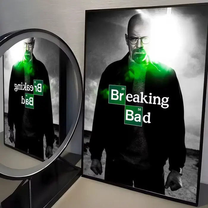 Affiche autocollante en papier imperméable B-Breaking B-BadS Heisenberg