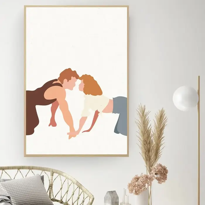 Peinture sur toile de phtaline sale abstraite nordique