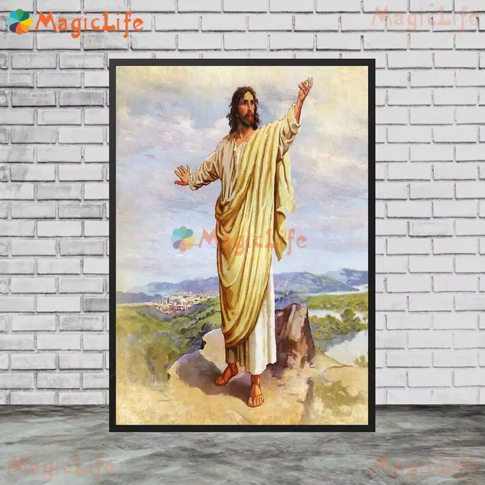 Peinture sur toile avec apogâts croisés